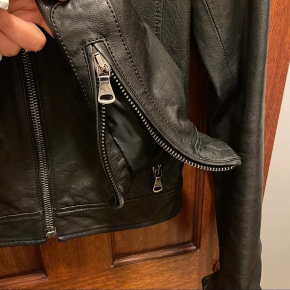 Dolce & Gabbana Motto Leather Jacket Size 38 - Picture 6 of 7